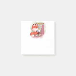 Waterverf Fox met Tea en Biscuits Post-it® Notes