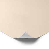 waterverf Fox op beige Poster (Hoek)