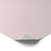 Waterverf Fox over bleke Roze Kwekerij Kunst Poster (Hoek)