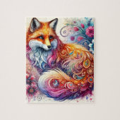 Waterverf Fox Puzzel (Verticaal)
