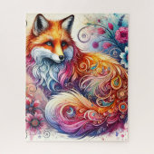 Waterverf Fox Puzzel (Verticaal)