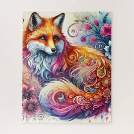 Waterverf Fox Puzzel