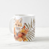 Waterverf Fox rustieke Herfst Koffiemok (Voorkant links)