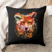 Waterverf Fox Spirit Animal Flower of Life Kussen (Deken)