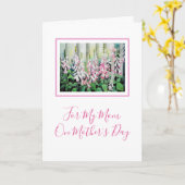 Waterverf Foxhandschoenen Kaart (Gele Bloem)