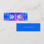 Waterverf Fractal Bladwijzer Mini Visitekaartje (Voorkant / Achterkant)