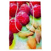 Waterverf frambozen en amandelen medium cadeauzakje (Voorkant)