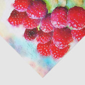 Waterverf frambozen en amandelen tissuepapier (Detail)