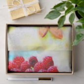 Waterverf frambozen en amandelen tissuepapier (Geschenk)