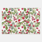 Waterverf frambozen inpakpapier vel (Voorkant 3)