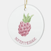 Waterverf frambozen keramisch ornament (Links)