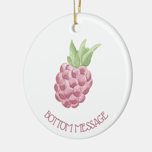 Waterverf frambozen keramisch ornament (Links)