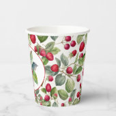 Waterverf frambozen papieren bekers (Links)