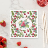 Waterverf frambozen servet (Insitu)