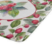 Waterverf frambozen snijplank (Hoek)