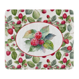 Waterverf frambozen snijplank