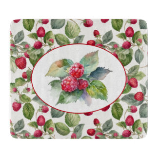 Waterverf frambozen snijplank