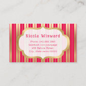 Waterverf frambozen taarten en jam bakkerij visitekaartje (Achterkant)