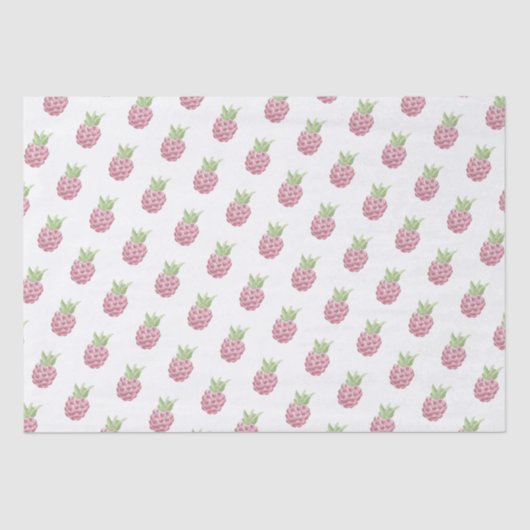 Waterverf frambozen tissuepapier (Voorkant)