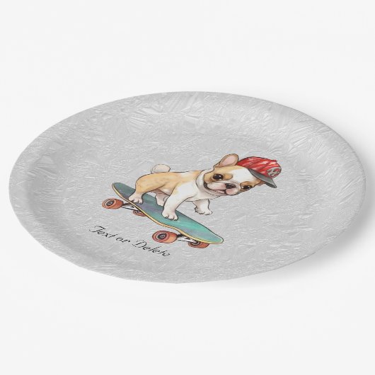 Waterverf Frans Bulldog papier Bord (Gekanteld)