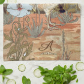 Waterverf Frans land kleurrijke rooster Theedoek (Gevouwen)