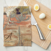 Waterverf Frans land kleurrijke rooster Theedoek (Quarter Fold)