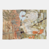 Waterverf Frans land kleurrijke rooster Theedoek (Horizontaal)