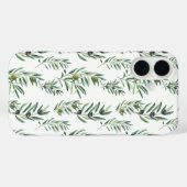 Waterverf Frans landelijk chic groen olijfpatroon Case-Mate iPhone Case (Achterkant (horizontaal))