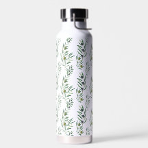 Waterverf Frans landelijk chic groen olijfpatroon