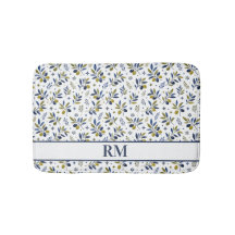 Waterverf Frans Landelijk Olijfpatroon Monogram