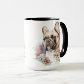 Waterverf FRANSE BULLDOG DOG Mok (Voorkant rechts)