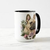 Waterverf FRANSE BULLDOG DOG Mok (Voorkant rechts)