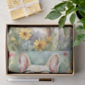 Waterverf Franse Bulldog in Bloemen Decoupage Tissuepapier (Geschenk)