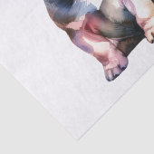 Waterverf Franse Bulldog leuke puppies Tissuepapier (Detail)