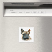 Waterverf Franse Bulldog Magneet (Insitu (Vaatwasser))