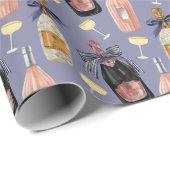 Waterverf Franse champagne Cadeaupapier (Rol Hoek)