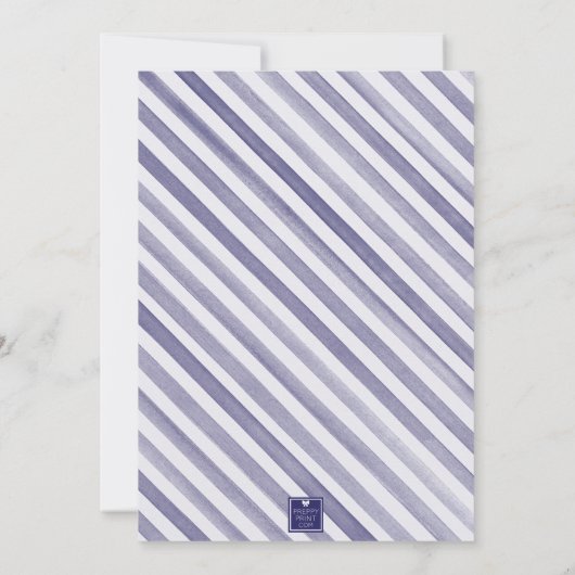 Waterverf Franse Champagne Feest Kaart (Achterkant)