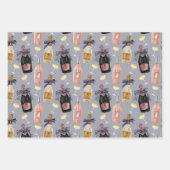 Waterverf Franse champagne Inpakpapier Vel (Voorkant 3)