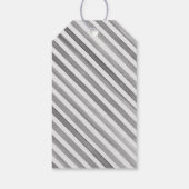 Waterverf Franse champagne met een gestreepte boog Cadeaulabel (Achterkant)