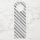 Waterverf Franse champagne met een gestreepte boog Flessenhanger (Achterkant)