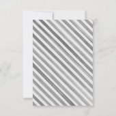 Waterverf Franse Champagne met Gestreepte Boog Bedankkaart (Achterkant)