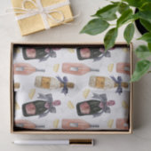 Waterverf Franse champagne Tissuepapier (Geschenk)