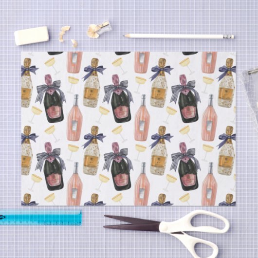 Waterverf Franse champagne Tissuepapier (Craft)