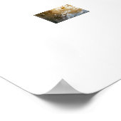 Waterverf Franse Kasteel Poster (Hoek)