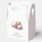 Waterverf Franse Macarons Bakery Vrijgezellenfeest Bedankdoosjes (Geopend)