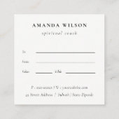 Waterverf Franse Macarons Bakkerij Cadeaubon Vierkante Visitekaartje (Achterkant)