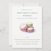 Waterverf Franse Macarons Bakkerij Kookles Kaart (Voorkant)