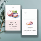 Waterverf Franse Macarons Bakkerij Prijs Label