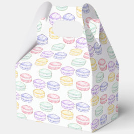 Waterverf Franse Macarons Bedankdoosjes