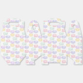 Waterverf Franse Macarons Bedankdoosjes (Ongevouwen)